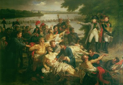 Return of Napoleon to the Island of Lobau after the Battle of Essling, 23rd May 1809 by Charles Meynier
